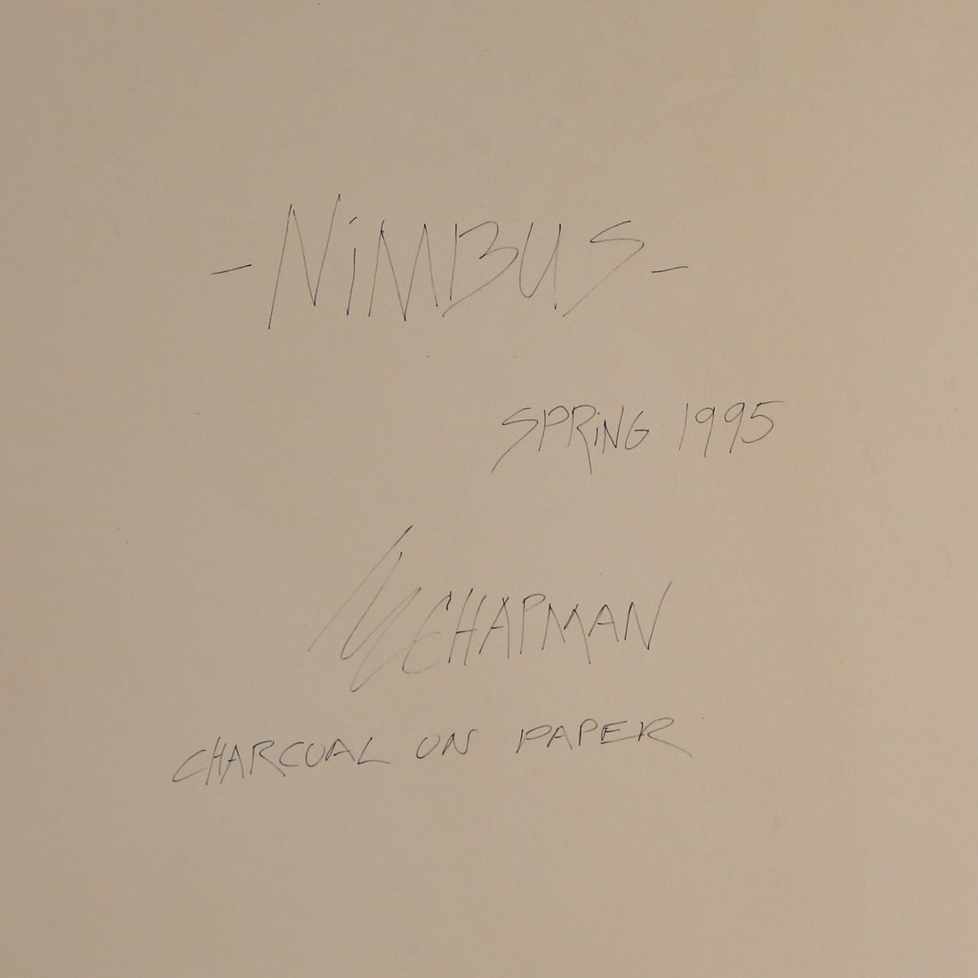 Robert Chapman. "Nimbus," charcoal - 6