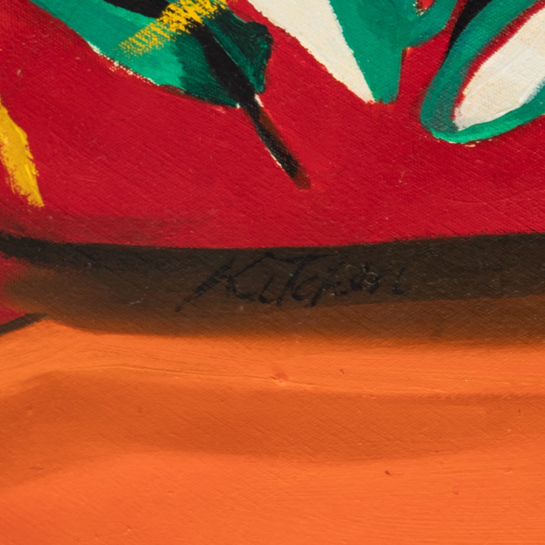 Attributed to Robert Kitchen. Abstract, oil - 3
