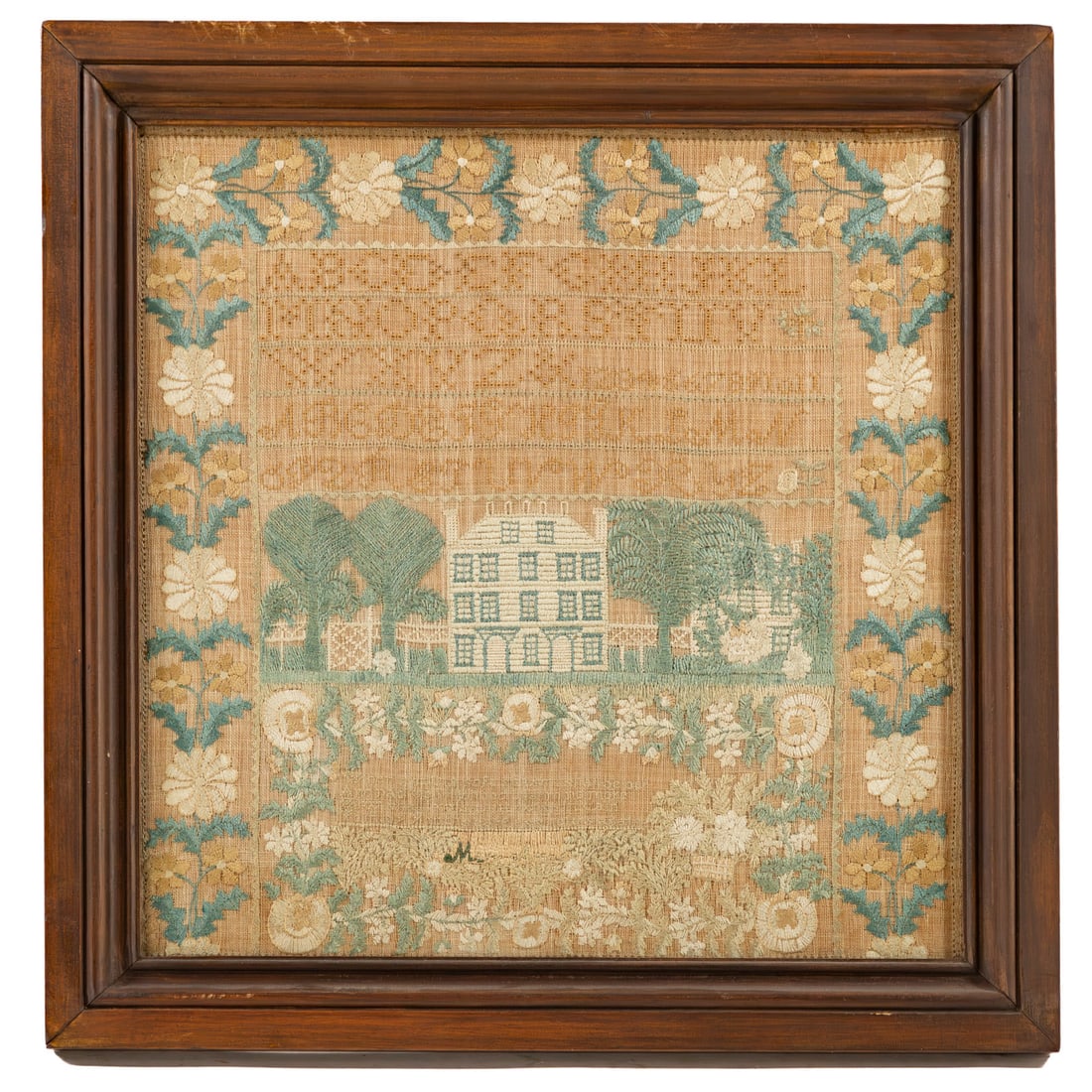 English/American 19th Century Needlework Sampler (1 of 4)