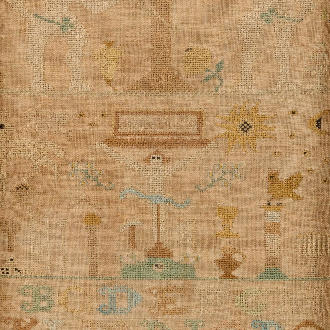 English 19th Century Needlework Sampler - 3