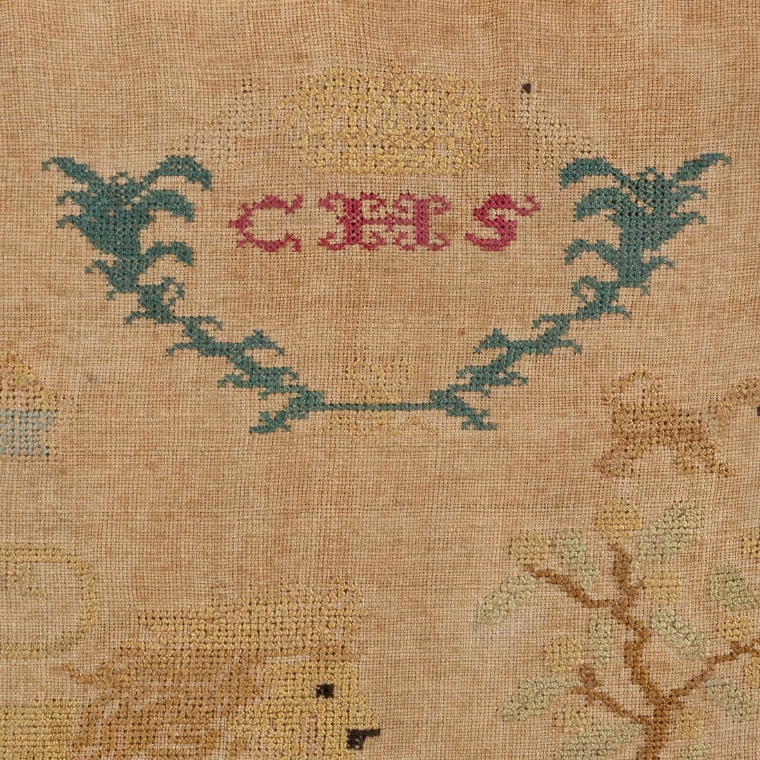 English 19th Century Needlework Sampler - 4