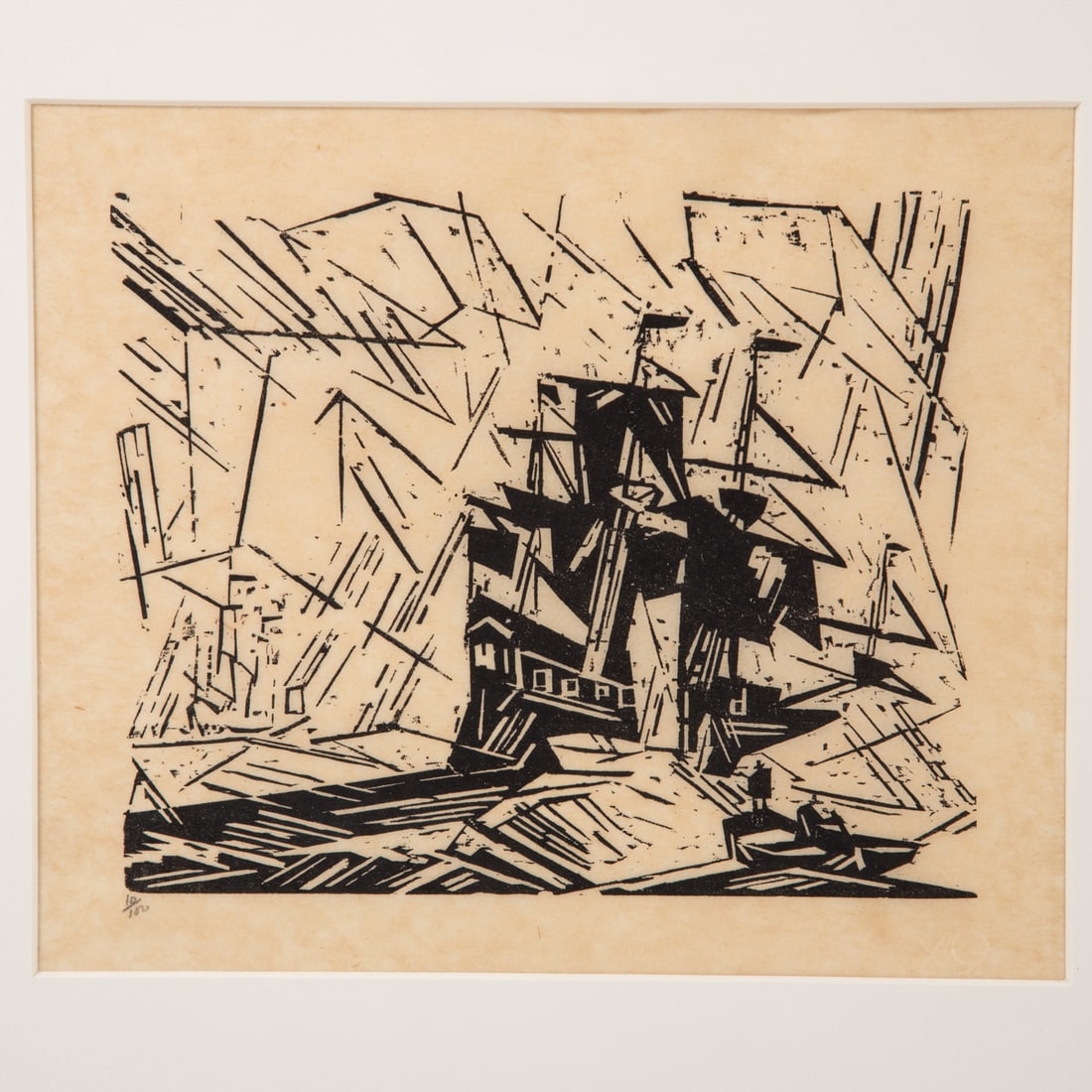 Lyonel Feininger. Three Unsigned AAA woodcuts - 4