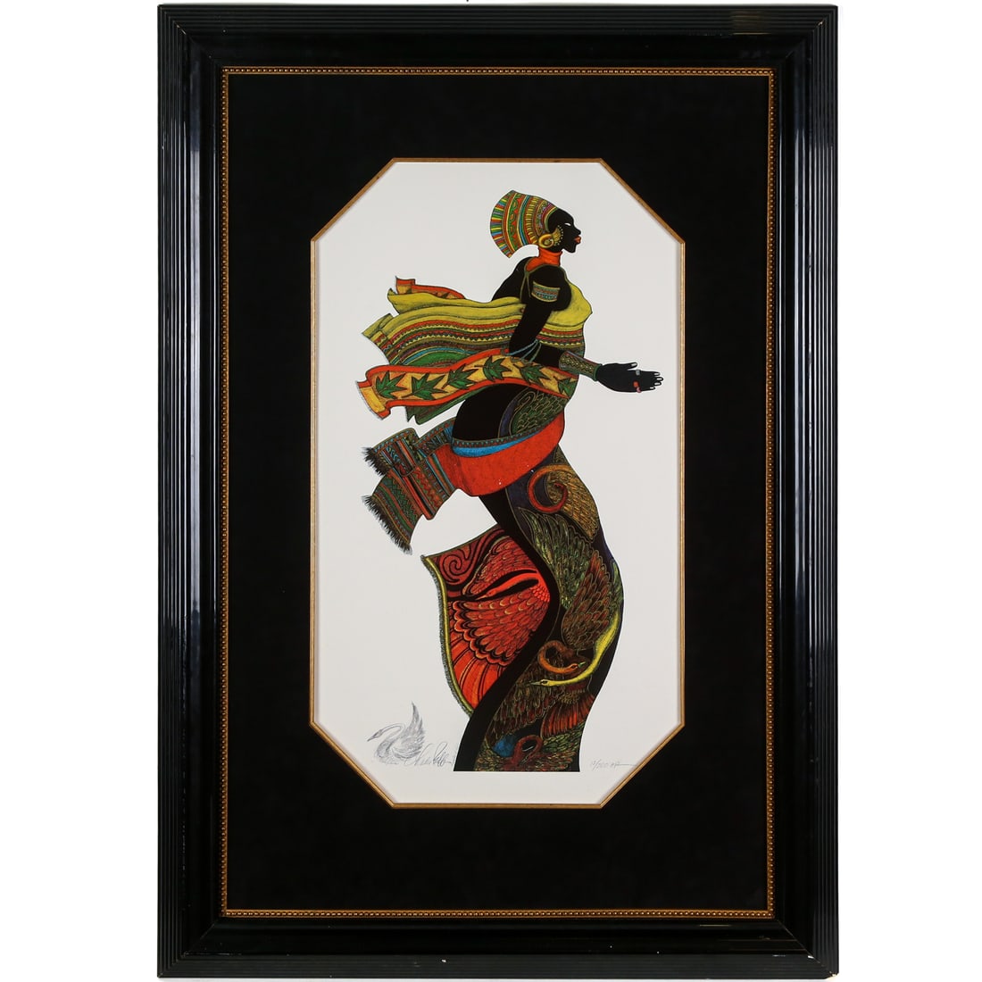 Charles A. Bibbs. "Ebony III," lithograph (1 of 6)