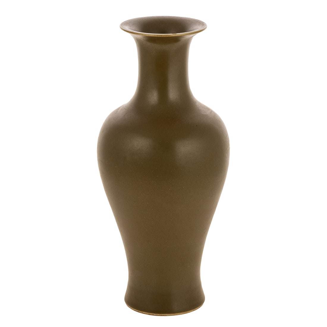 A Chinese "Tea Dust" Glazed Porcelain Vase (1 of 3)
