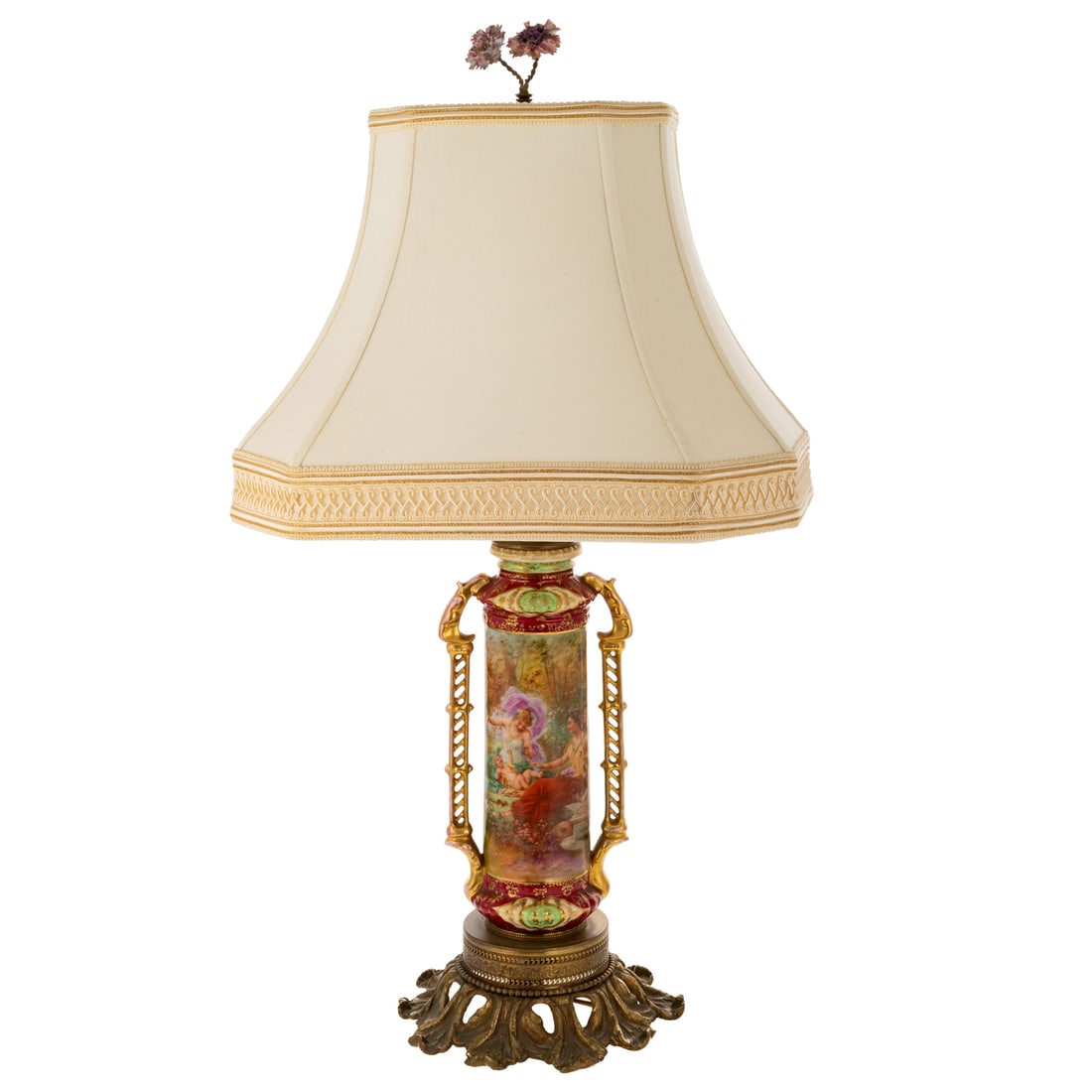 An Austrian Porcelain Vase Mounted as Table Lamp (1 of 6)