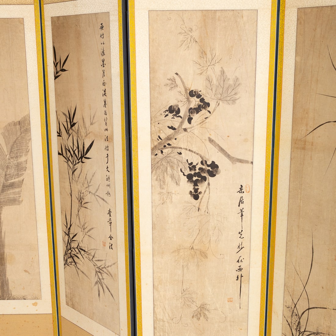An Eight-Panel Chinese Screen - 3