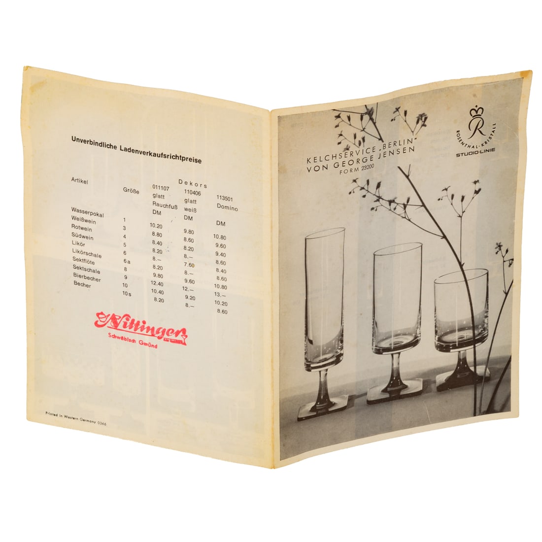 Rosenthal Berlin Studio Line Smoke Stemware - 5