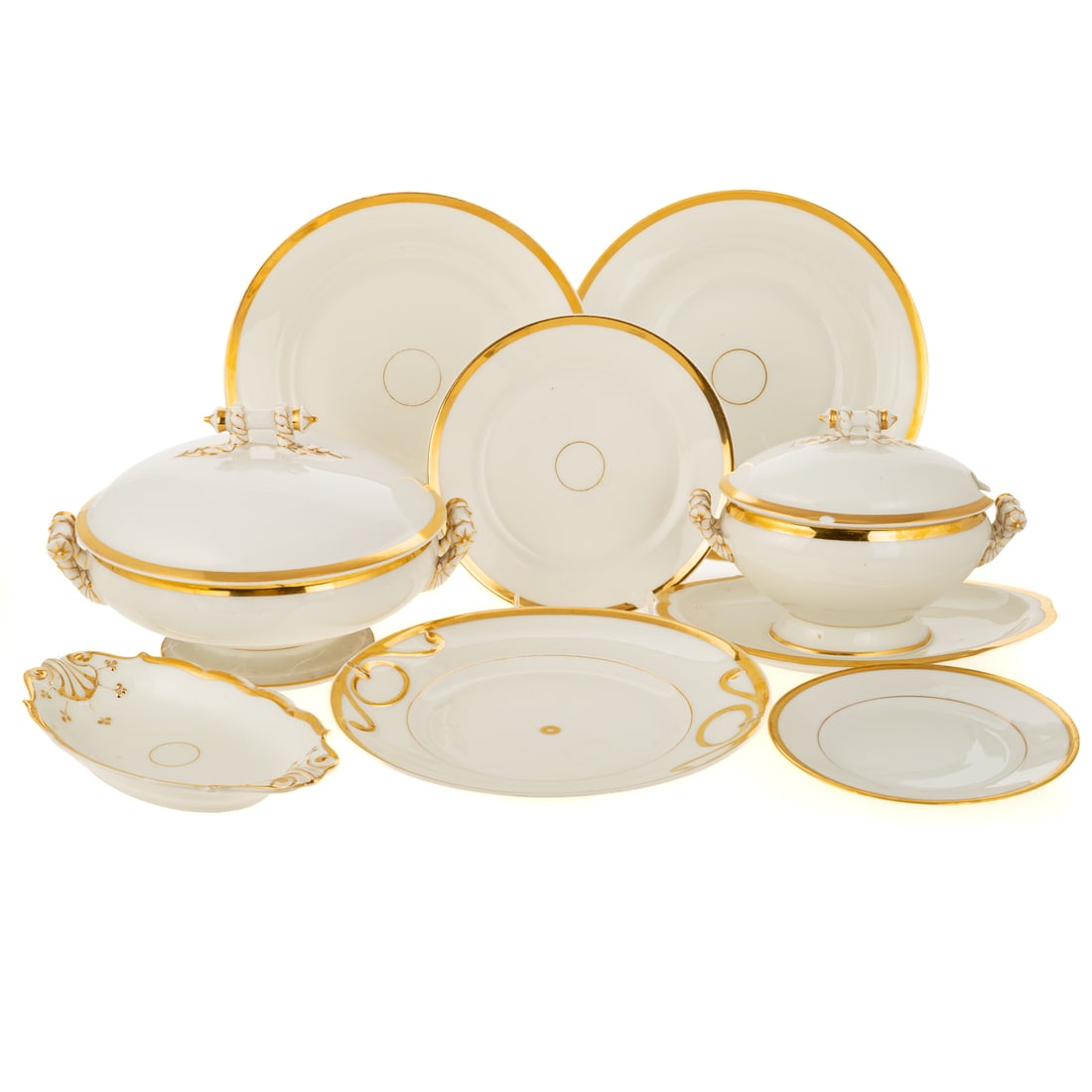 Haviland Limoges "Wedding Ring" Partial Service - 8