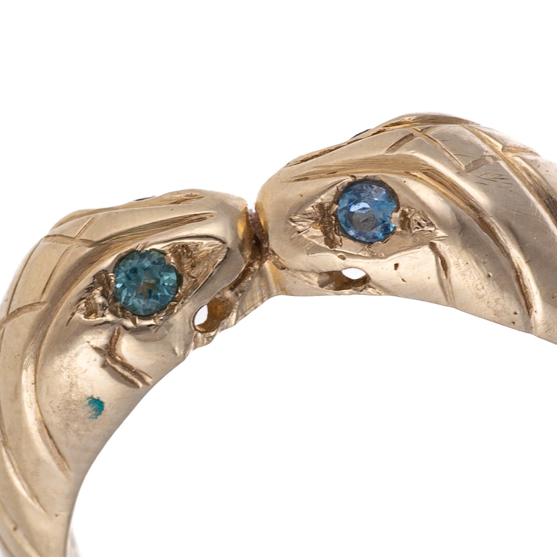 A Custom Made Double Snake Ring in 14K - 5