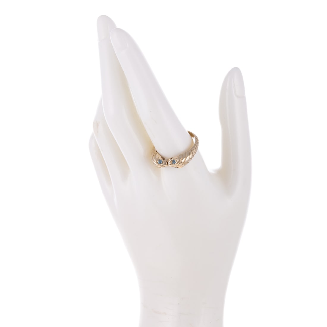A Custom Made Double Snake Ring in 14K - 6