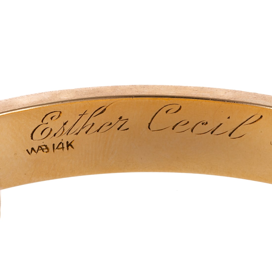 Two Engraved Allsopp-Bliss Bangles in 14K - 3