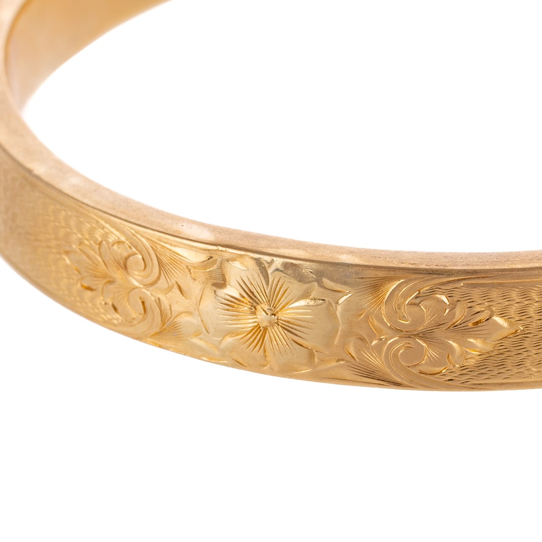 Two Engraved Allsopp-Bliss Bangles in 14K - 4
