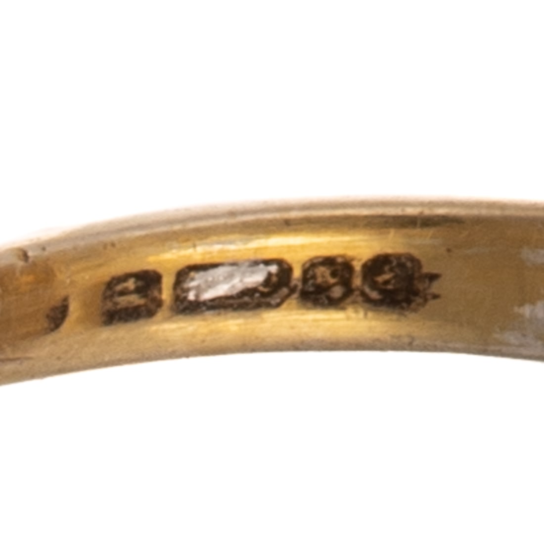 A Ruby & Diamond Navette Ring in Vermeil - 4