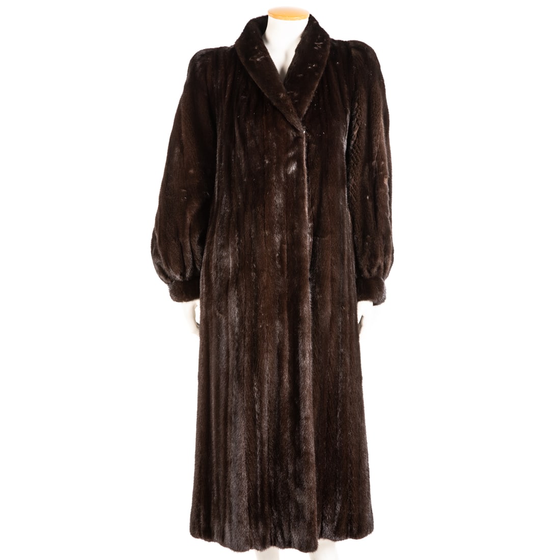Leonard Furs Full-Length Brown Mink Coat (1 of 5)