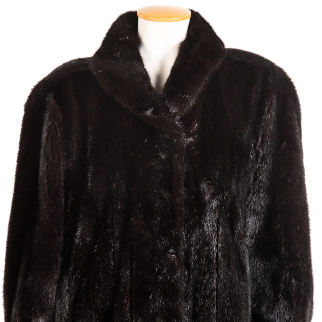 Full-Length Black Mink Coat - 2