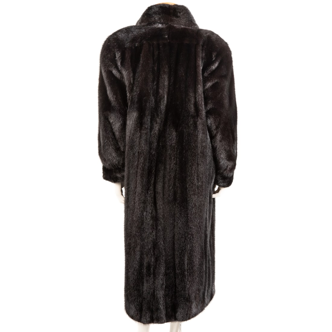 Full-Length Black Mink Coat - 4