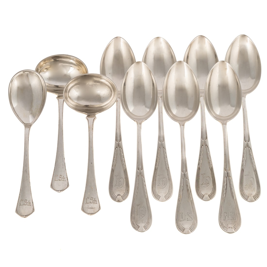 Ten Pieces of German Silver Flatware (1 of 3)