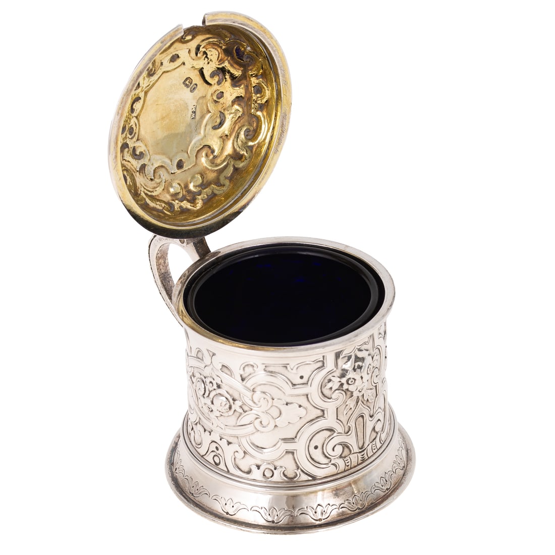 Three Victorian Silver Mustard Pots - 10