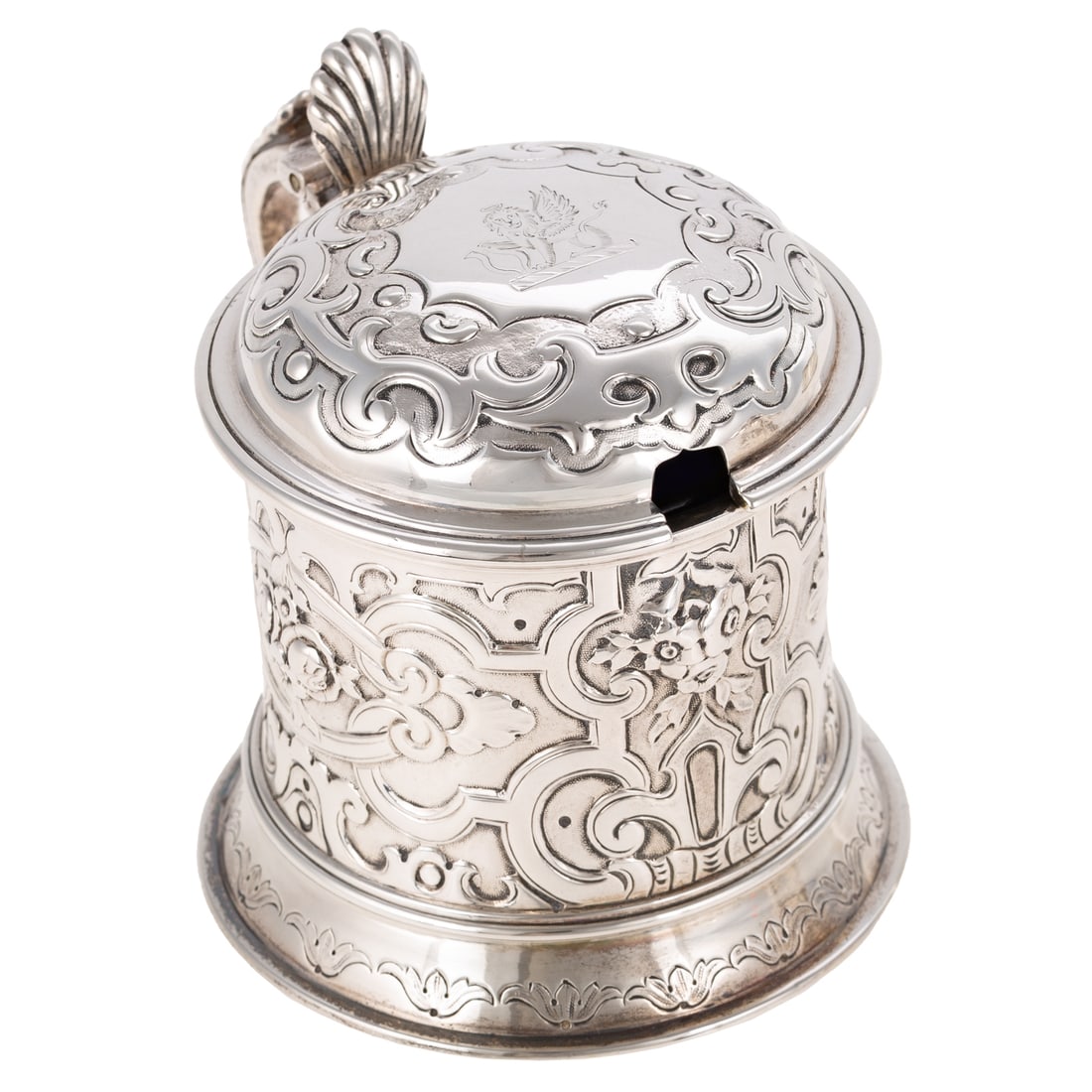 Three Victorian Silver Mustard Pots - 8