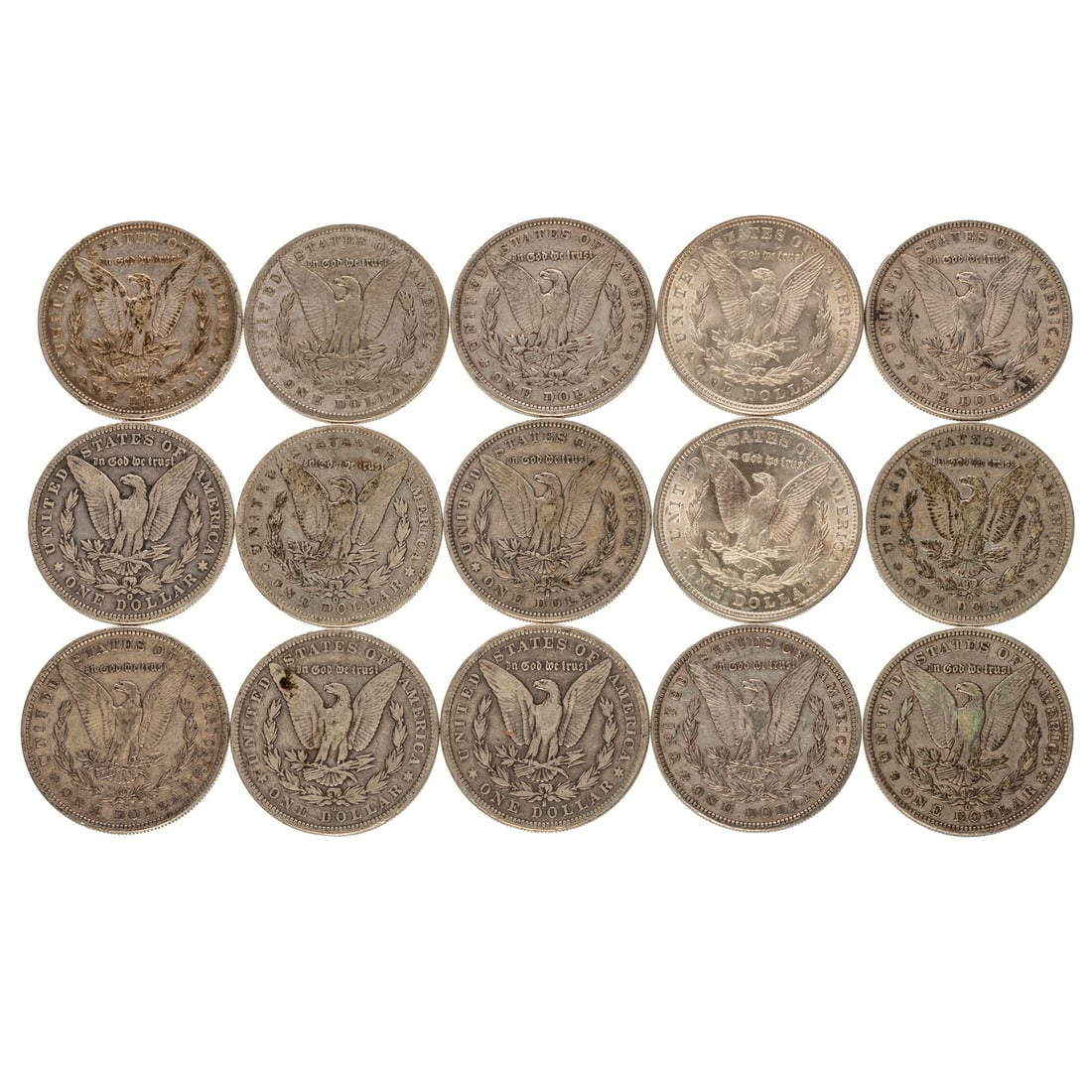 15 Silver Morgan Dollars - 2