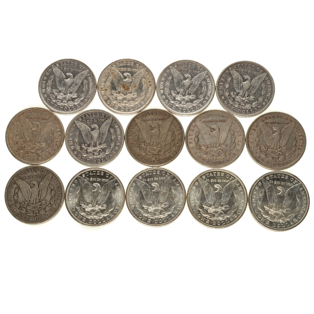 14 Morgan Silver Dollars - 2