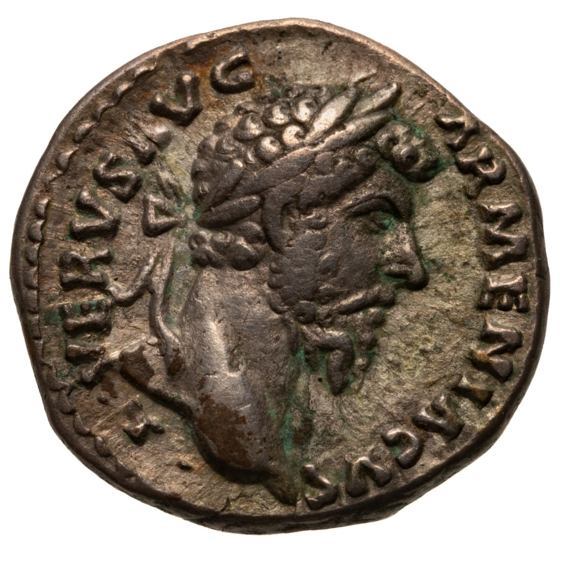 Commodus AR Denarius 192 AD: Born Marcus Aurelius Commodus Antoninus, he dropped the reference to his father Marcus Aurelius when he passed and became Lucius Ceionius Commodus, Nice VF coin with small area of corrosion on