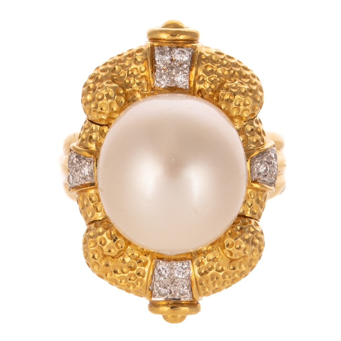 A 14.3 mm South Sea Pearl Ring in 18K (1 of 5)