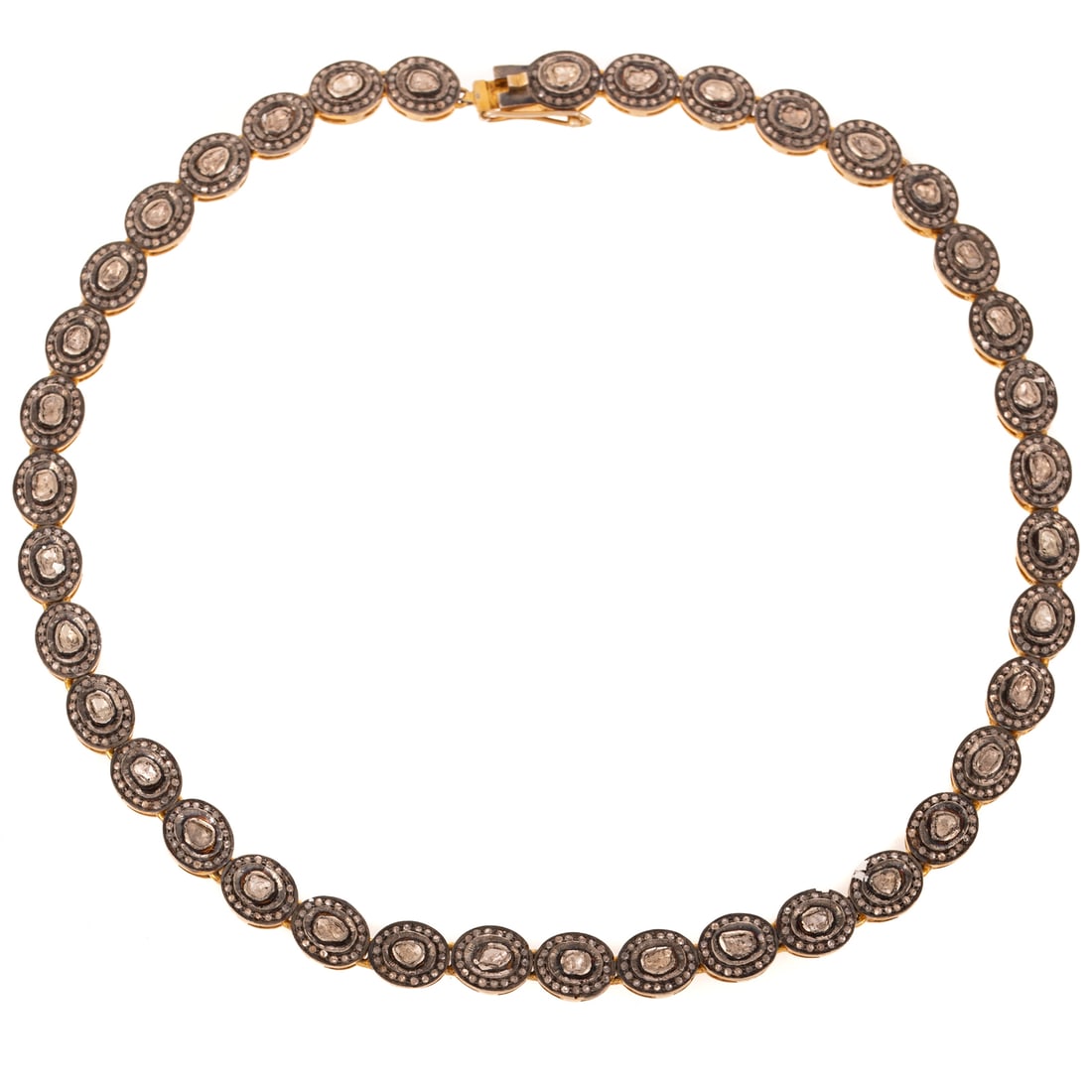 A Native Cut Diamond Line Necklace - 4