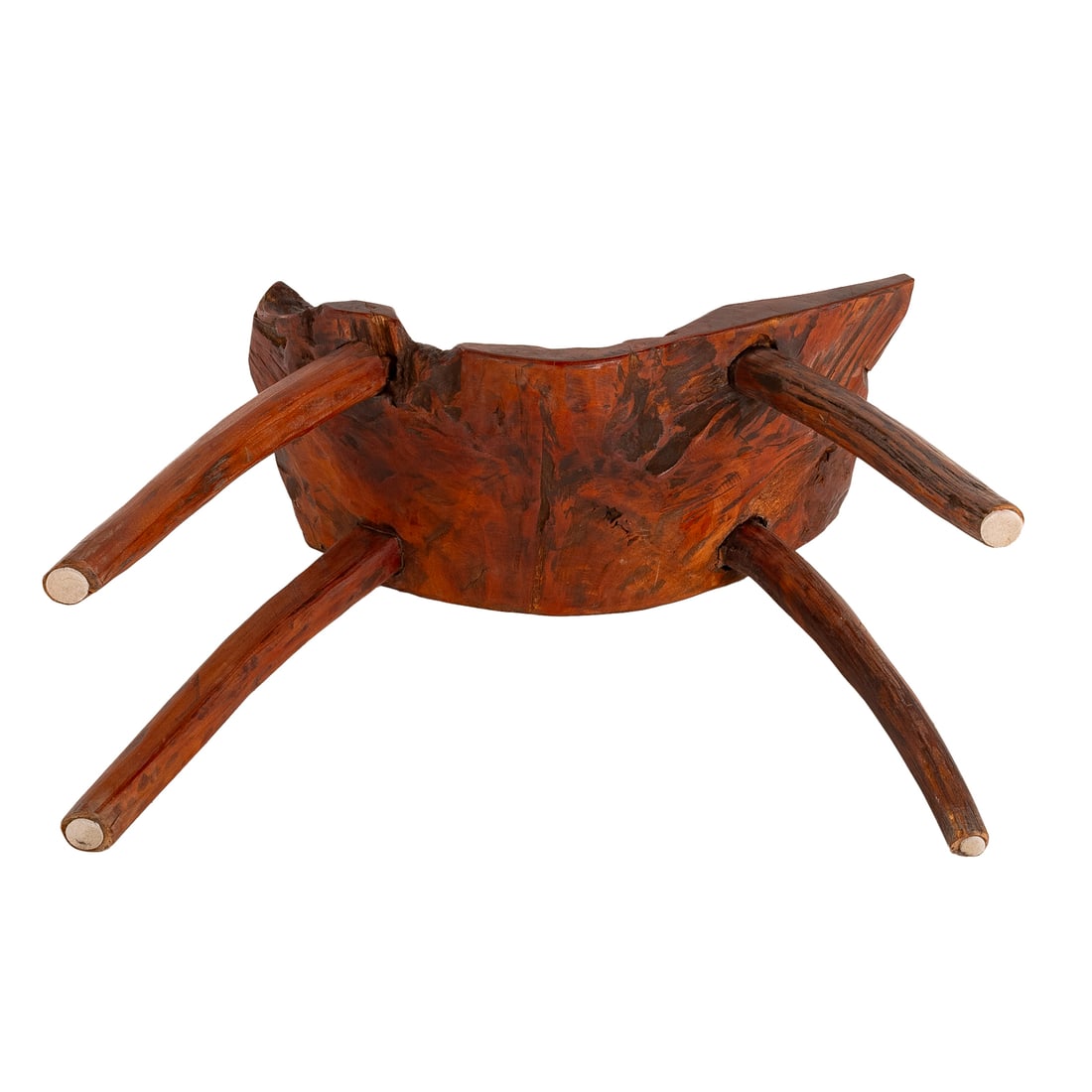 Rustic Live Edge Teak Bench - 4