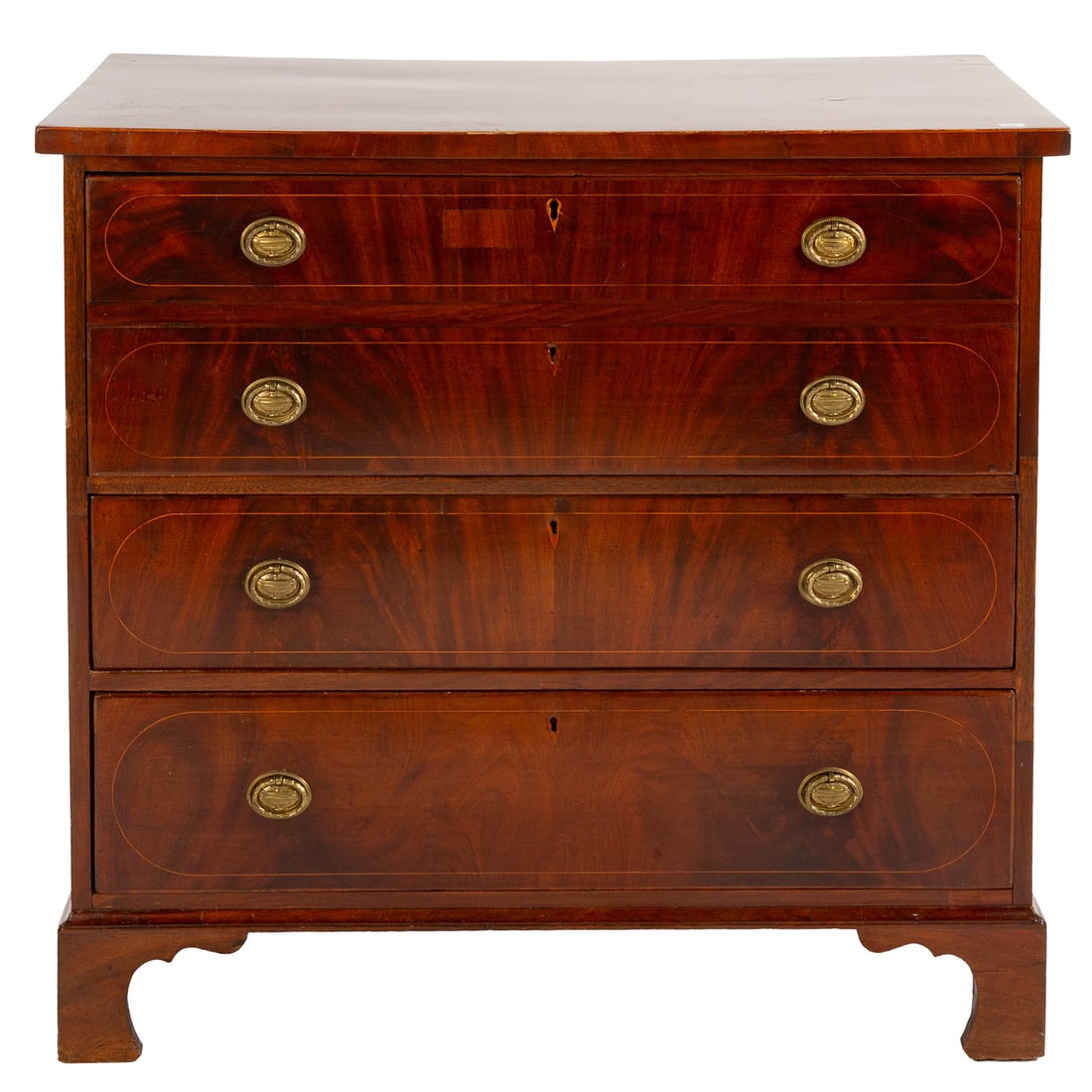 Late Federal Southern Mahogany Chest of Drawers (1 of 6)