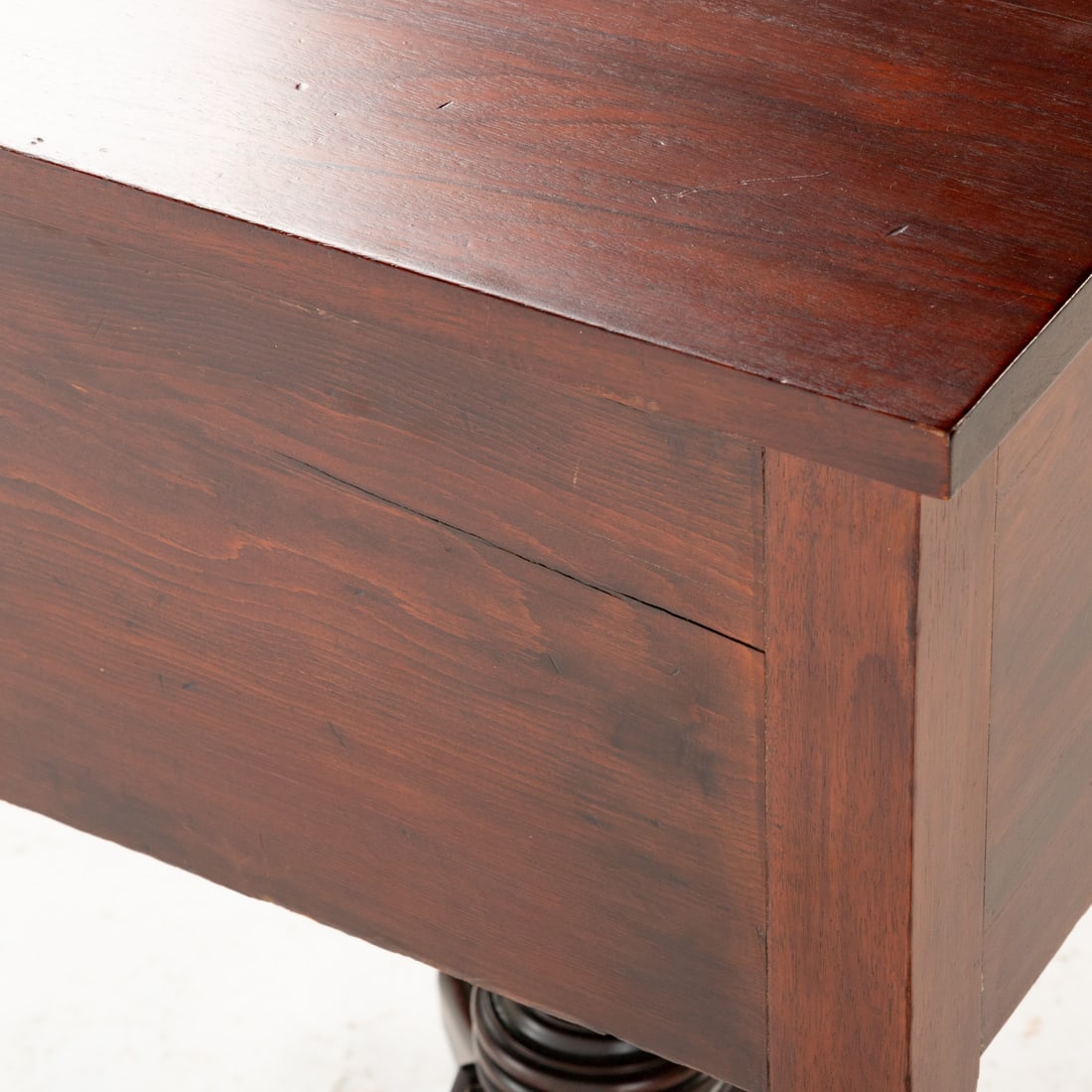 American Classical Mahogany Work Table, Baltimore - 7