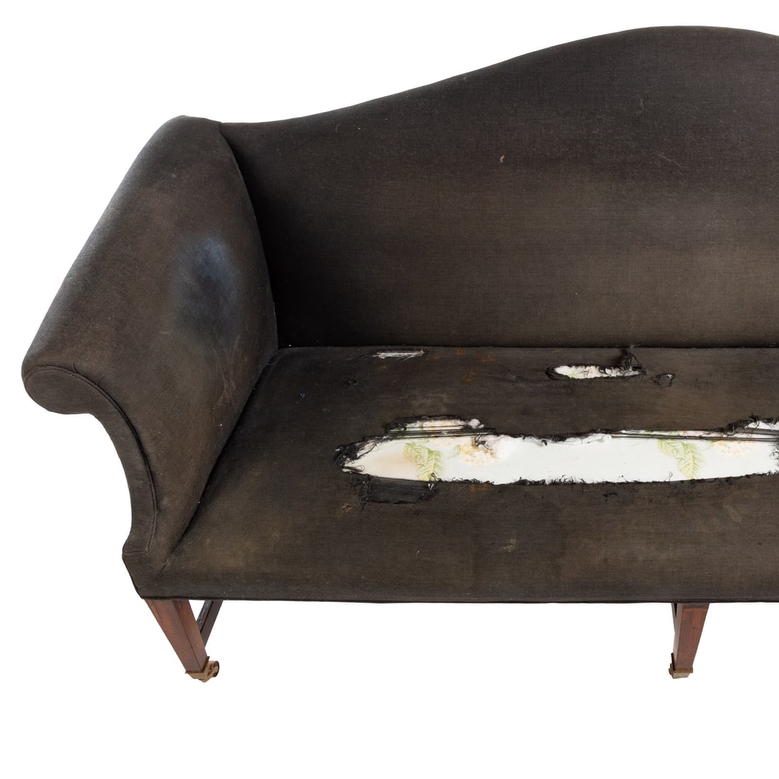 Federal Mahogany Camelback Sofa - 2