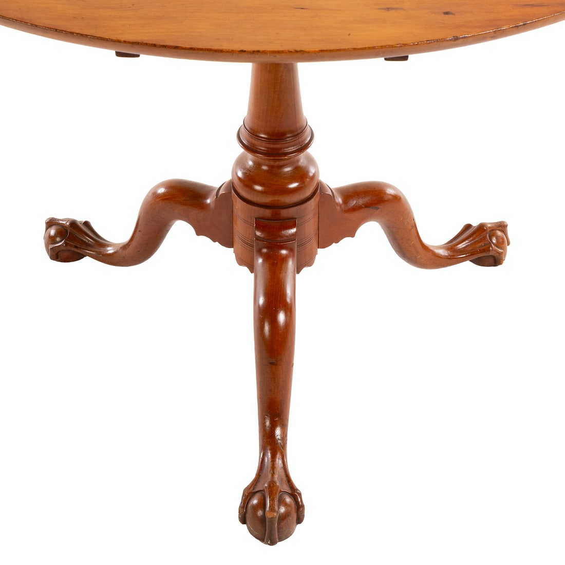 Chippendale Style Maple Tilt Top Tea Table - 2