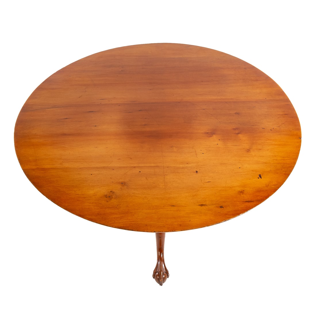 Chippendale Style Maple Tilt Top Tea Table - 3