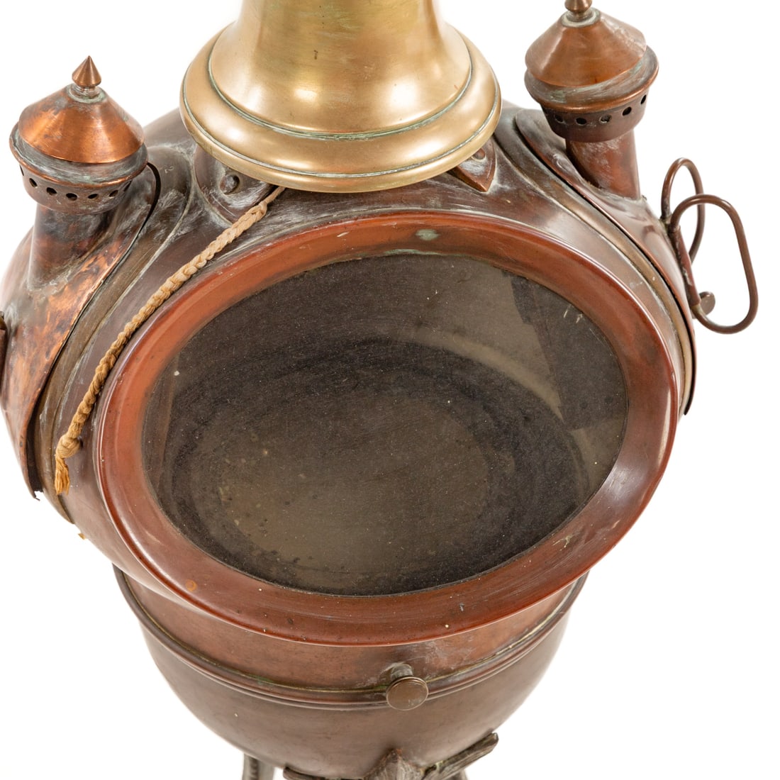 Copper Nautical Ship Binnacle with Bell - 2