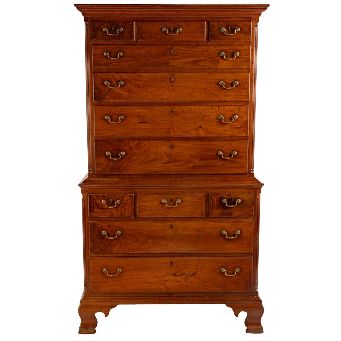 Pennsylvania Chippendale Walnut Chest on Chest (1 of 5)