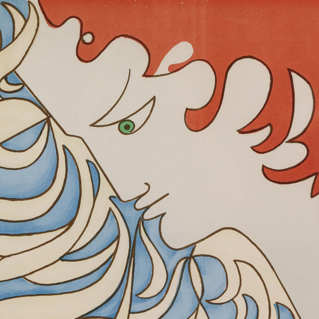 Jean Cocteau. "Orpheus," lithograph - 2