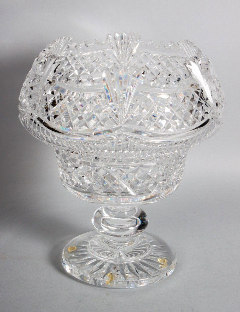 Waterford crystal pedestal rose bowl