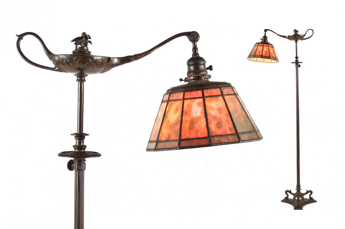 Tiffany bronze "Aladdin" floor lamp Jan 26, 2014 Alex Cooper in MD