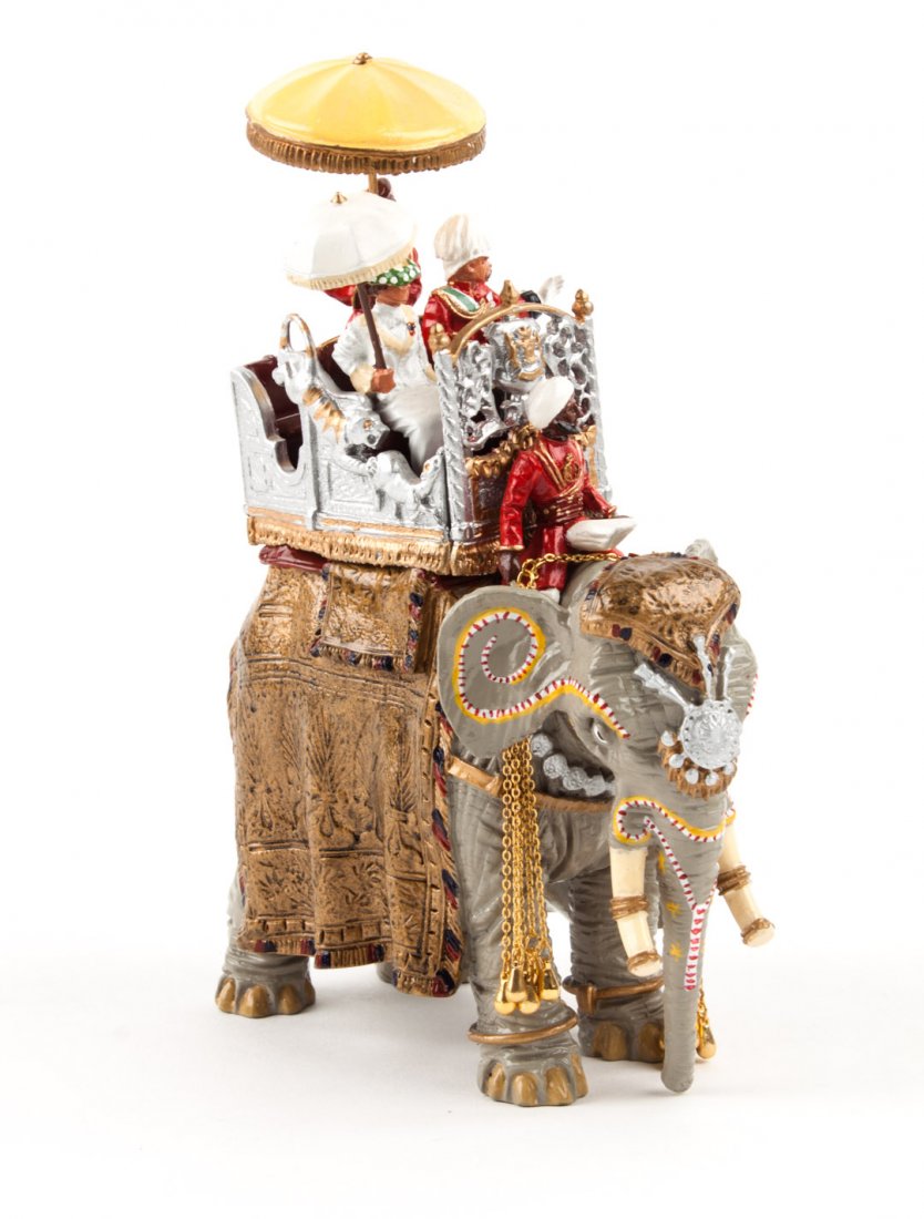 Britain's "British Army in India" series: #08956, "The Delhidurbar Range," "Duke and Duchess of Connaught on State Elephant," with original box