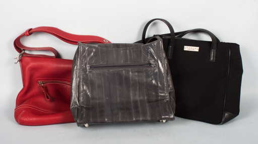 Two Coach Handbags A Lee Sands Eel Skin Purse