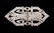French Art Deco platinum & diamond clip brooch - 2