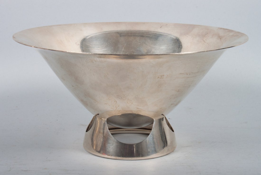 Kirk mid-century modern sterling silver bowl: pattern 232, 8 3/4 in. Diam., 16.70 ozt.