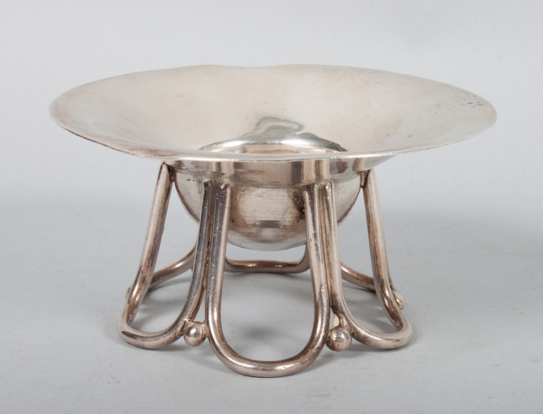 William Spratling silver master salt: circa 1940-1944, 3.30 ozt.