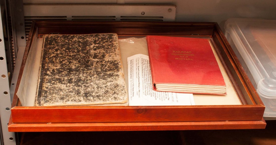 [Montana] Important pioneer ledger: Original manuscript daybook of Brown & Welles Inland Transportation Co., Helena, Mt. Territory, 1870-'73, which transported materials from the railhead at Corinne Utah to Montana, with important detai