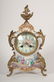 French ceramic and gilt-metal mantel clock