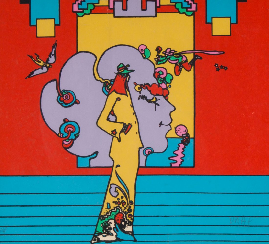 Peter Max "Atlantis 2000," color screenprint: (German/American, b. 1937). Ed. 103/300, signed "Max" lr, 14 x 15 1/4 in., framed