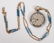 Tiffany guilloche enamel pendant watch & chain