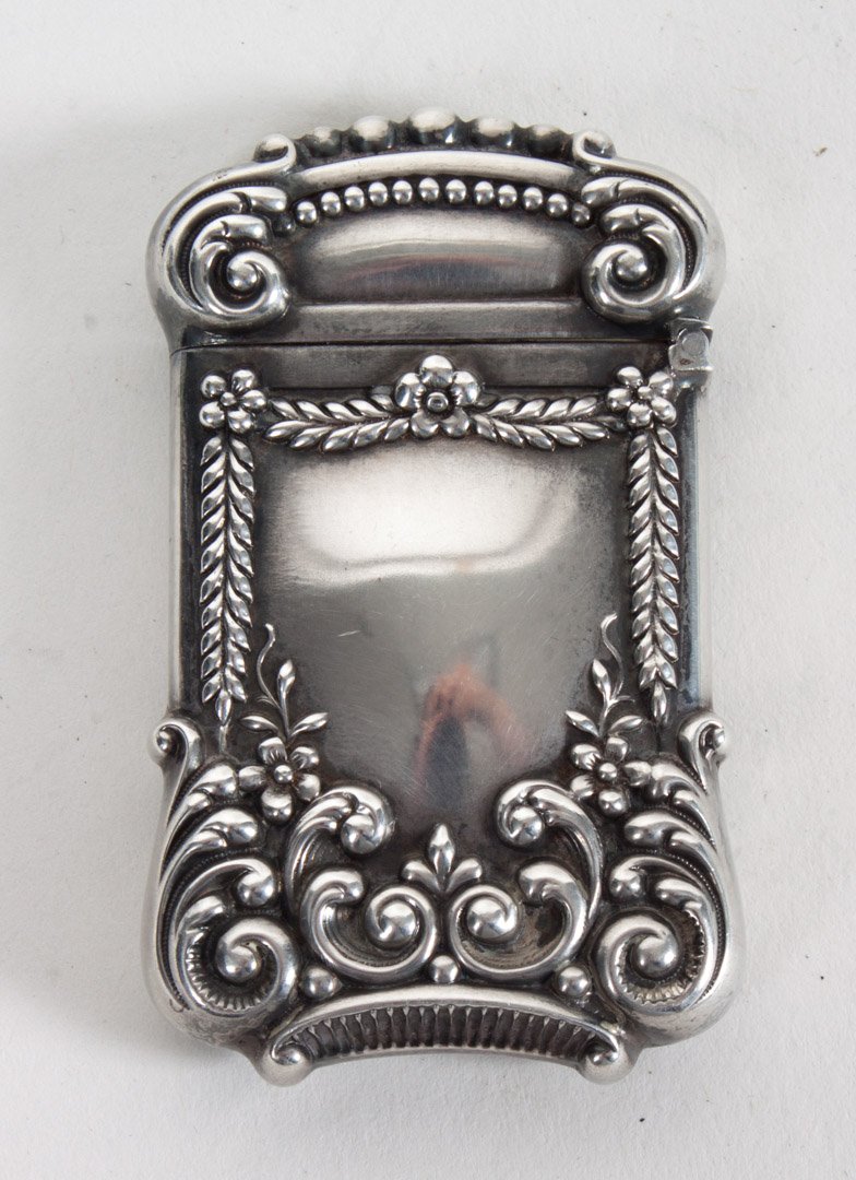 F.S. Gilbert sterling silver match safe: .80 ozt.
