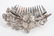 Impressive Victorian diamond floral brooch/comb - 6